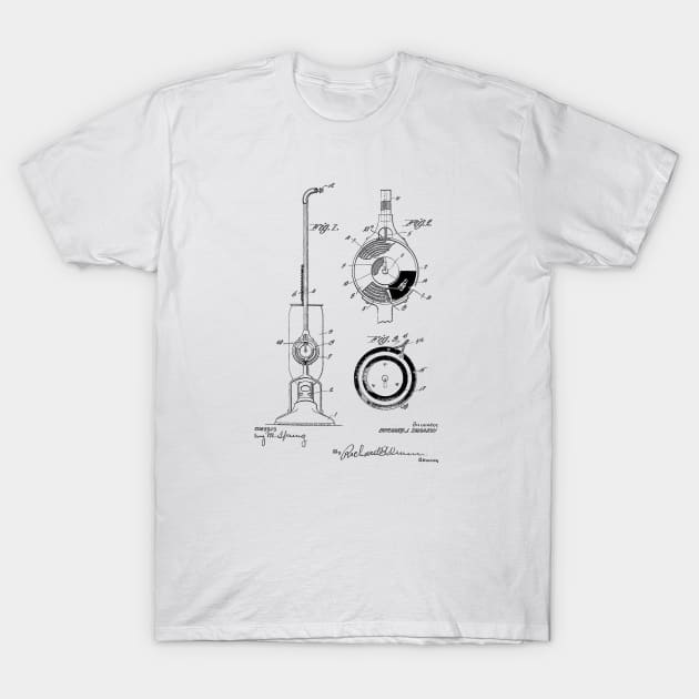 Vacuum Vintage Patent Hand Drawing T-Shirt by TheYoungDesigns